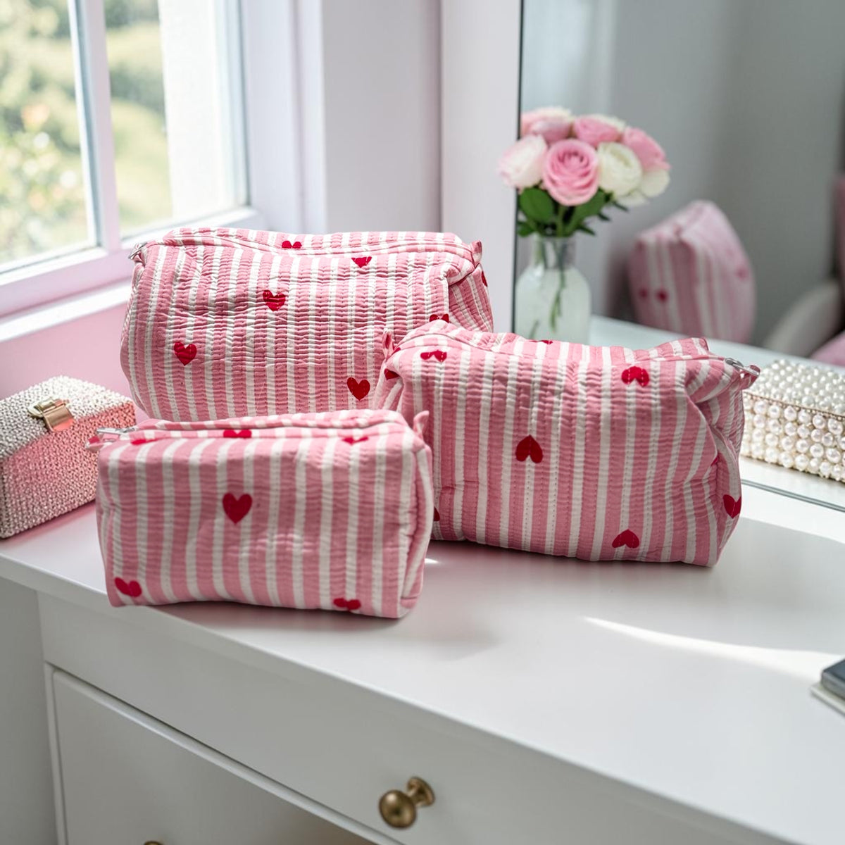 Sweet Hearts Pouch Set