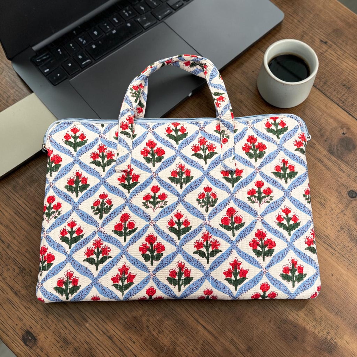 Blue Lattice Laptop Sleeve