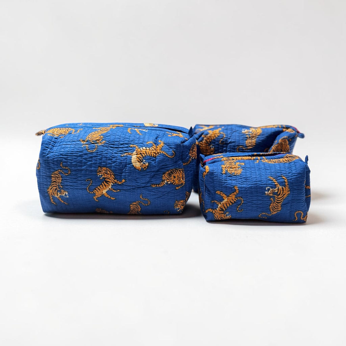 Blue Tiger Pouch Set